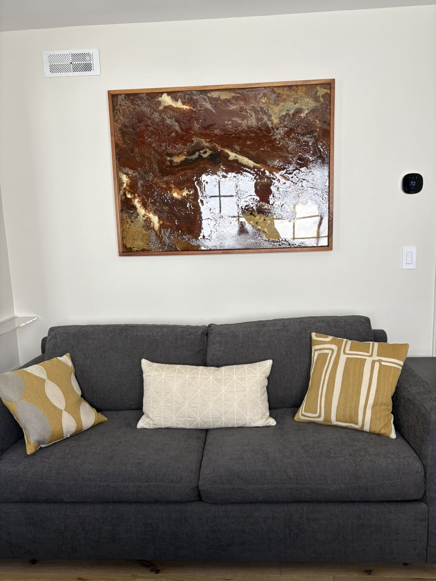 Crate and Barrel Barrett II Queen Sleeper Sofa in Custom Color - Opus Charcoal