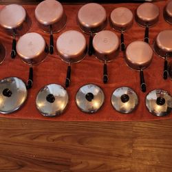 Revereware Lot of Pots/pans/lids