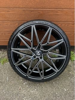 22 RAVETTI RIMS WHEELS AND TIRES 5x114.3