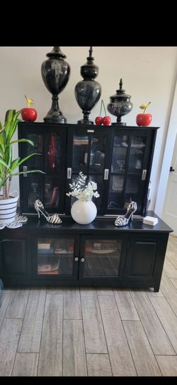 Black Accent Cabinet