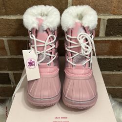 NWT Juicy By Juicy Couture Girls Escalon Waterproof Flat Heel Snow Boots