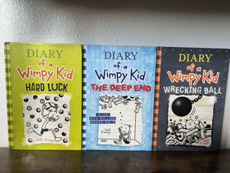 3 Books Of Diary Of A Wimpy Kid - The Deep End, Hard Luck& Wrecking Ball