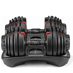 Bowflex 552 Adjustable Dumbells Set 5 To 52.5 Lbs