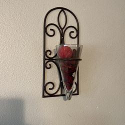 Metal Glass Decor X2