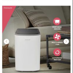 Frigidaire 14,000 BTU Portable Air Conditioner Cools 450 sq. ft. with Heater and Dehumidifier in White