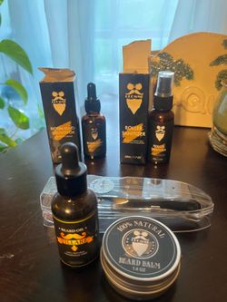 Complete Beard Growth & Grooming Kit - 5 Piece Bundle