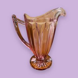Fenton Madras Pink Pitcher 9.5”H w Original Box