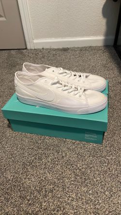 Nike SB Blazer Court Triple White Size 12 NEW w/ Box