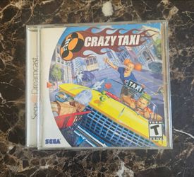 Dreamcast Crazy Taxi Retro Video Game in case with booklet