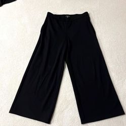 Eileen Fisher Midnight Petite Jersey Wide Leg Pants Sz S/P 