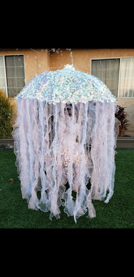jellyfish costume light up with bubbles