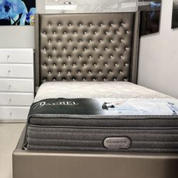 Queen Bed Silver 