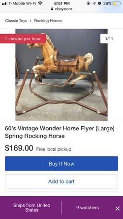 Vintage rocking horse