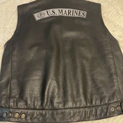 USMC Marine Leather Vest 
