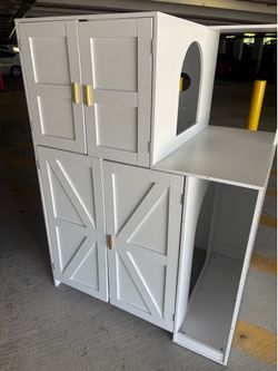 Mueble arenero multifuncional