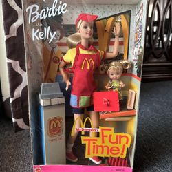 2001 Barbie and Kelly Mc Donald’s Fun Time