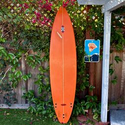 7’8 Stu Kenson Surfboard Gun Step Up Surf Board Semi Gun