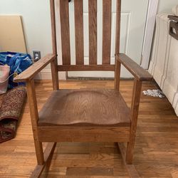 Oak rocker