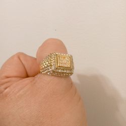 Vintage Gold Plated Men Ring