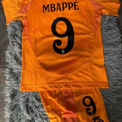 Real Madrid Mbappe Kids Soccer Jersey