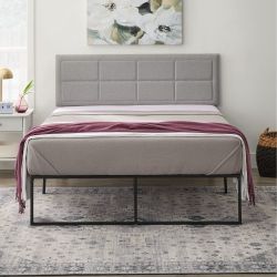 *Brand New* Twin Size Upholstered Headboard, Gray
