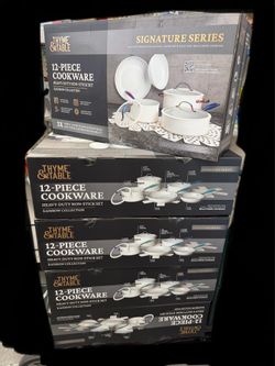 NEW 12 pc Cookware Set Heavy-Duty