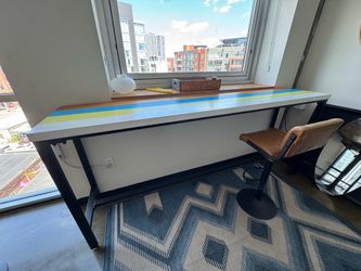 Custom Counter Height Bar Table – 94.5”