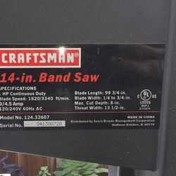 14" Craftsman Bandsaw