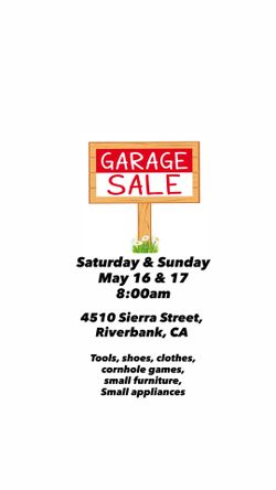 Riverbank Garage Sale