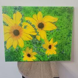 Hand Painted Sunflowers