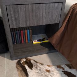 2x nightstand black 