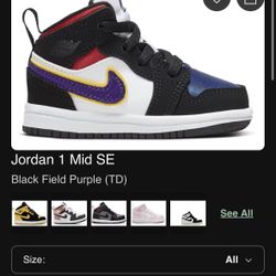 Toddler Jordan 1 Mid SE