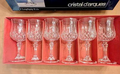 Vintage Crystal Wine Glasses