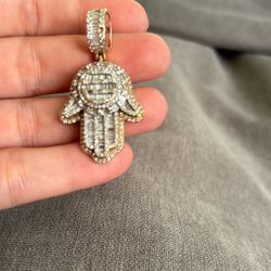 14k Hamsa Pendant 