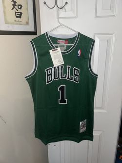 Mitchell & Ness Chicago Bulls Derrick Rose green jersey size xl