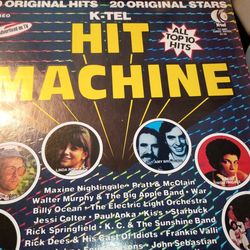 Vintage K-Tel Hit Machine 20 original hits LP