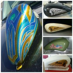 Custom motorcycle paint