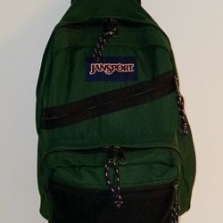 Green Jansport Backpack 