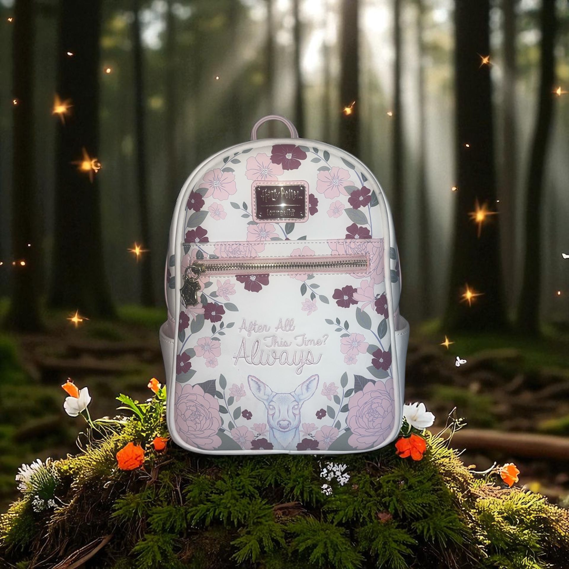 Loungefly Harry Potter Always Floral Mini Backpack Boxlunch Exclusive