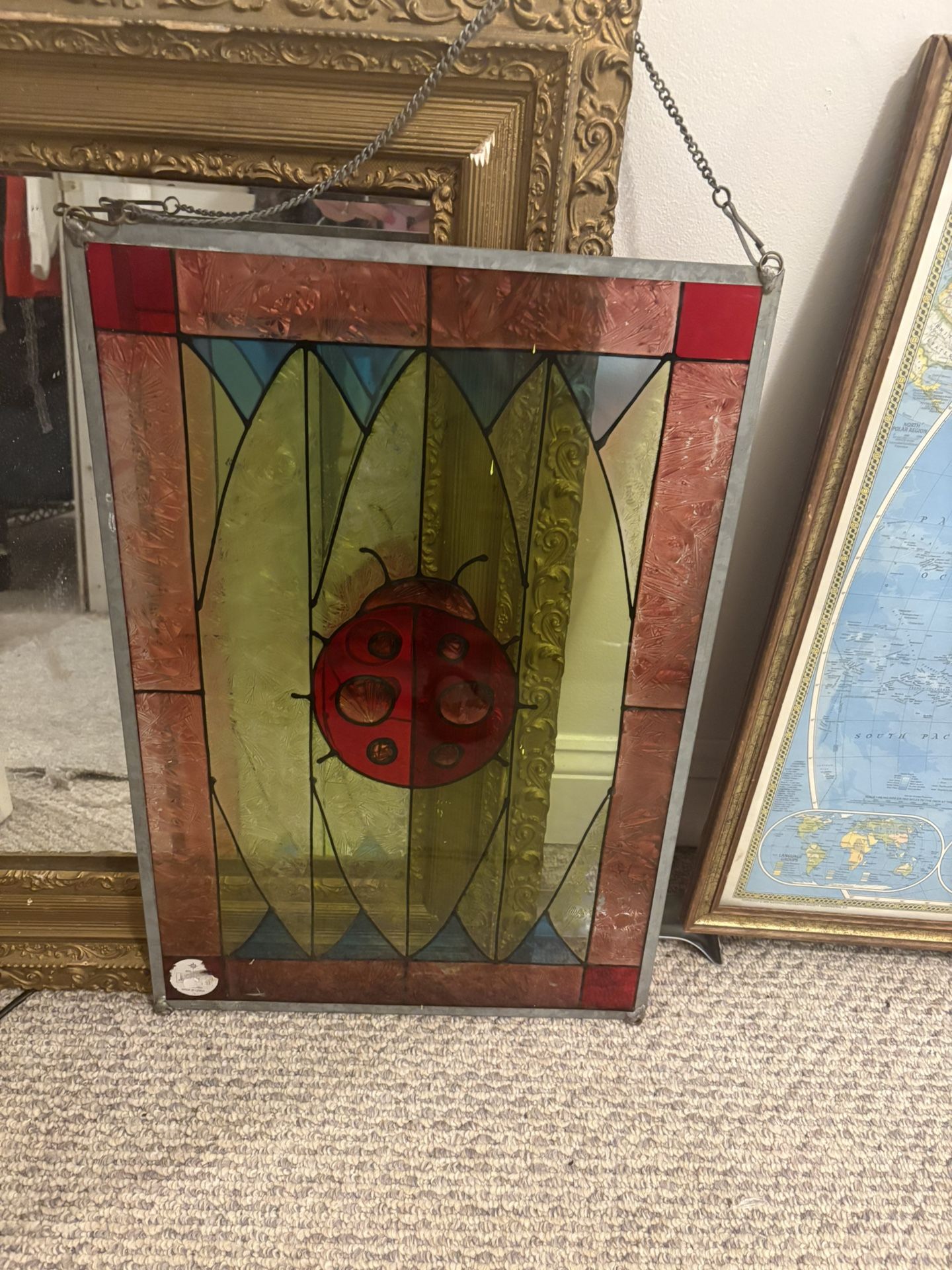 Stained Glass Sun Catchers With Hanging Chain