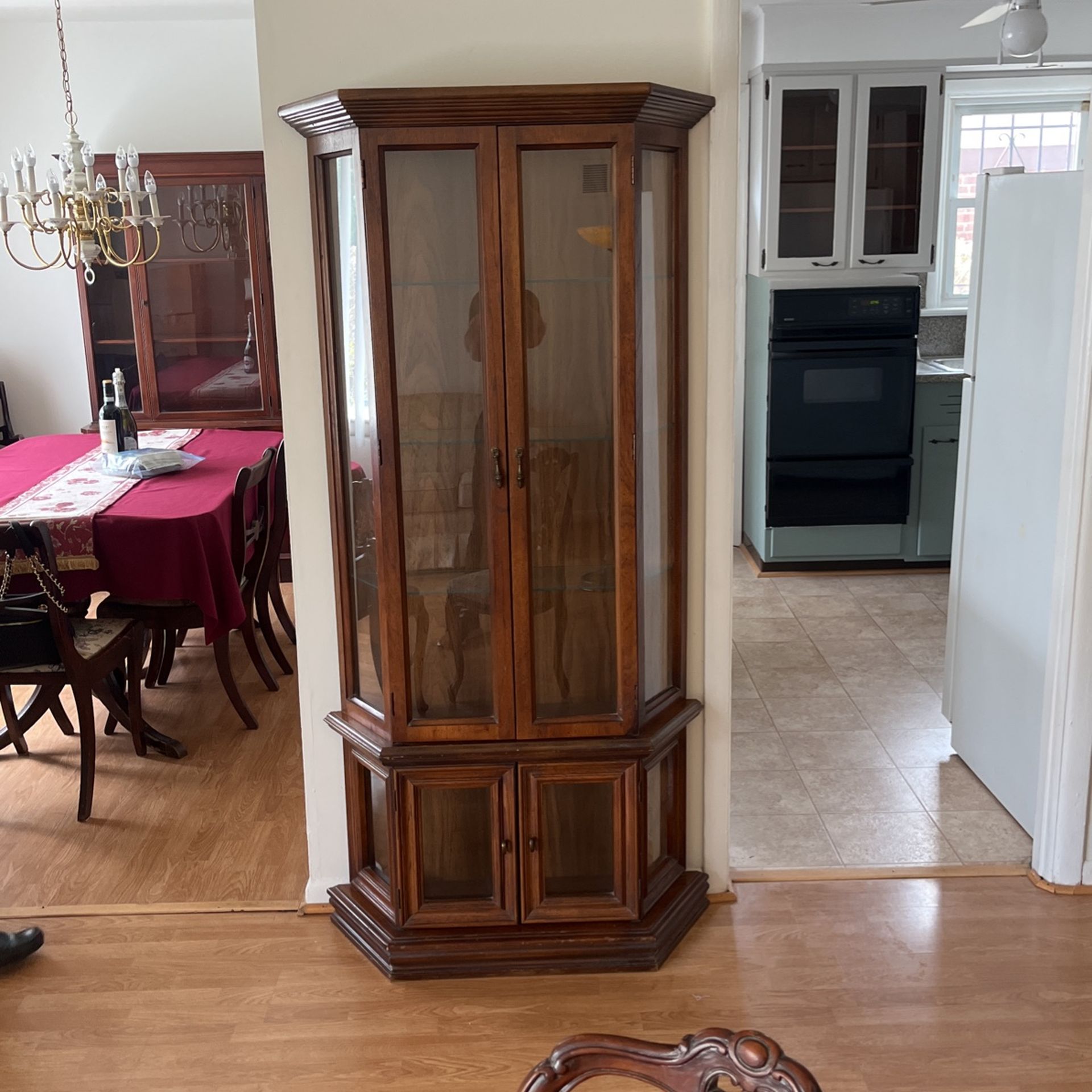 Antique Showcase Cabinet