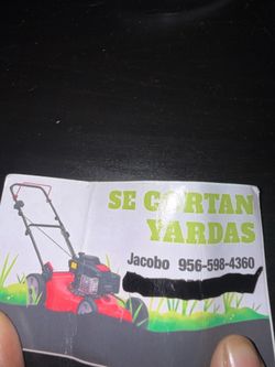 Cutting grass