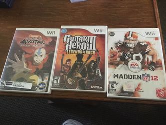 3 wii games