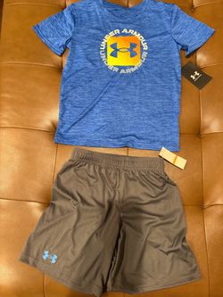 Under Armour boys T-Shirt and Shorts Set Size 7