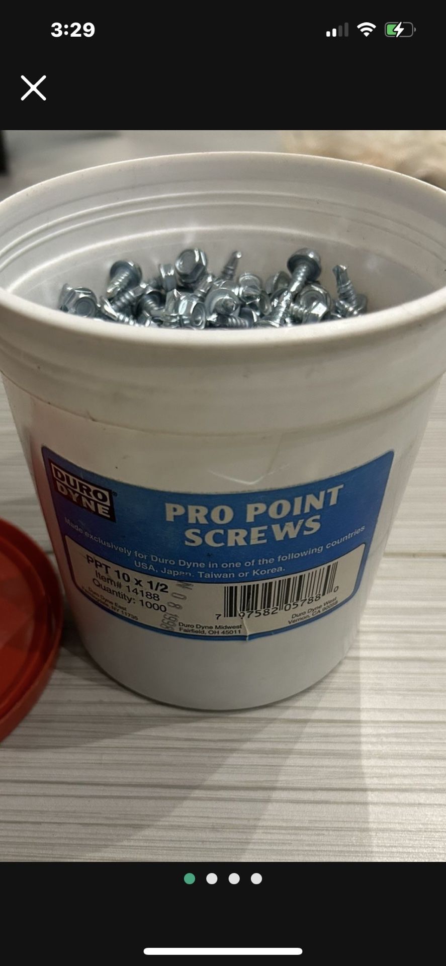 Duro Dyne 1000 Pro Point Screws Item#14188