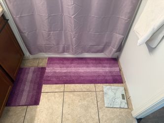 Purple Bath Mats (Set of 2)