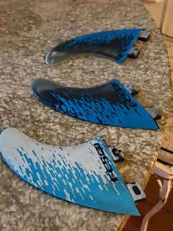 FCS PC-5 Surfboard Fins Set of 3