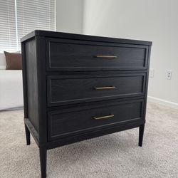 Wood Nightstand Pair 