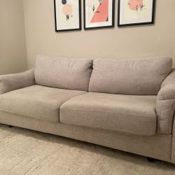 Living Spaces Queen Sleeper Sofa with Memory Foam Mattress - Like New – West Hollywood, CA