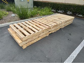FREE XL Extra Long Pallets (QTY 3) 40in x 10ft Long - Brand New Wood